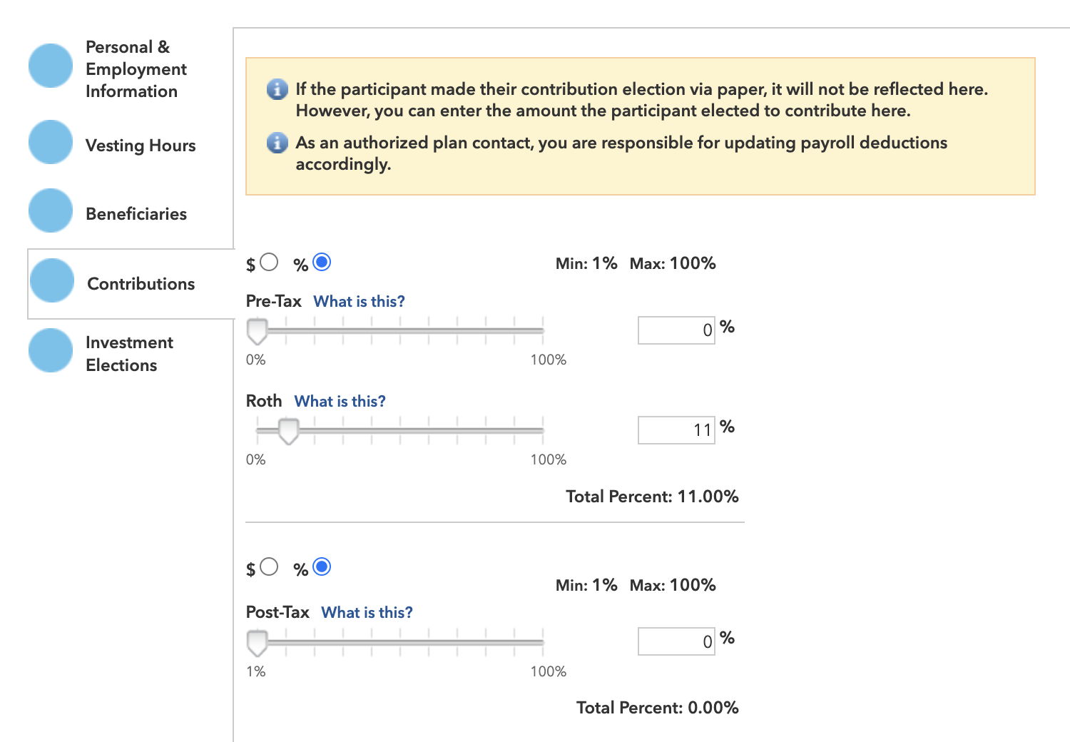 Payroll deferral amount
